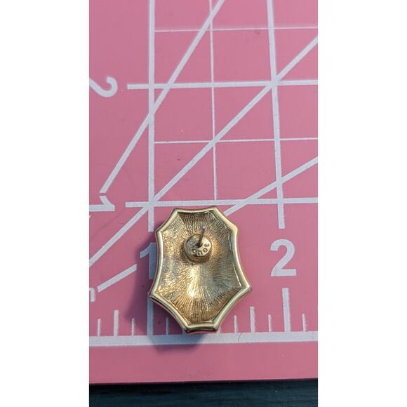 Monet Vintage Black Enamel Gold Tone Post Earrings - Picture 7 of 7